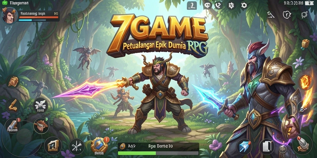 Tangkapan layar utama dari gameplay RPG yang menampilkan petualangan yang mendebarkan.