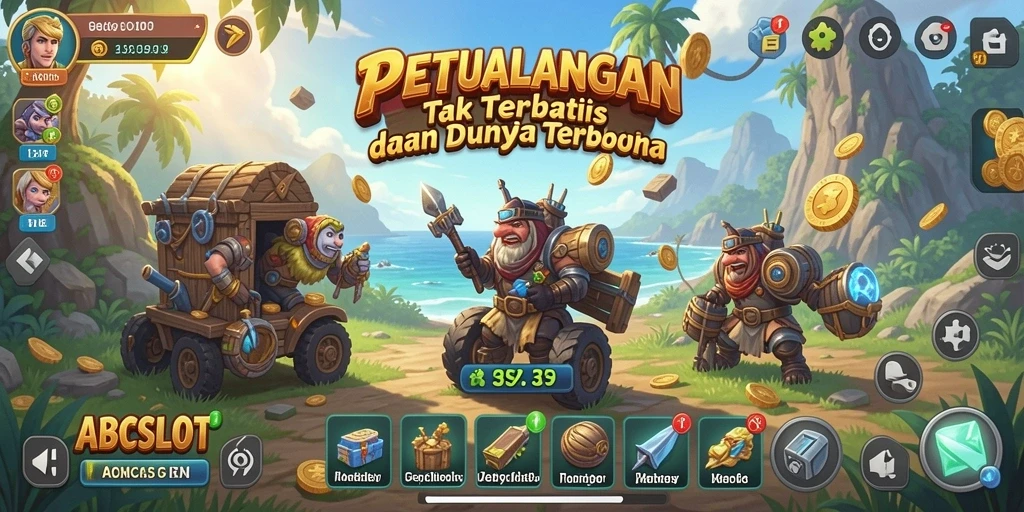 Screenshot gameplay menunjukkan eksplorasi dunia terbuka yang luas.