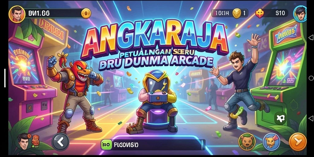 Tampilan gameplay seru dari ANGKARAJA dengan aksi Arcade yang mendebarkan.