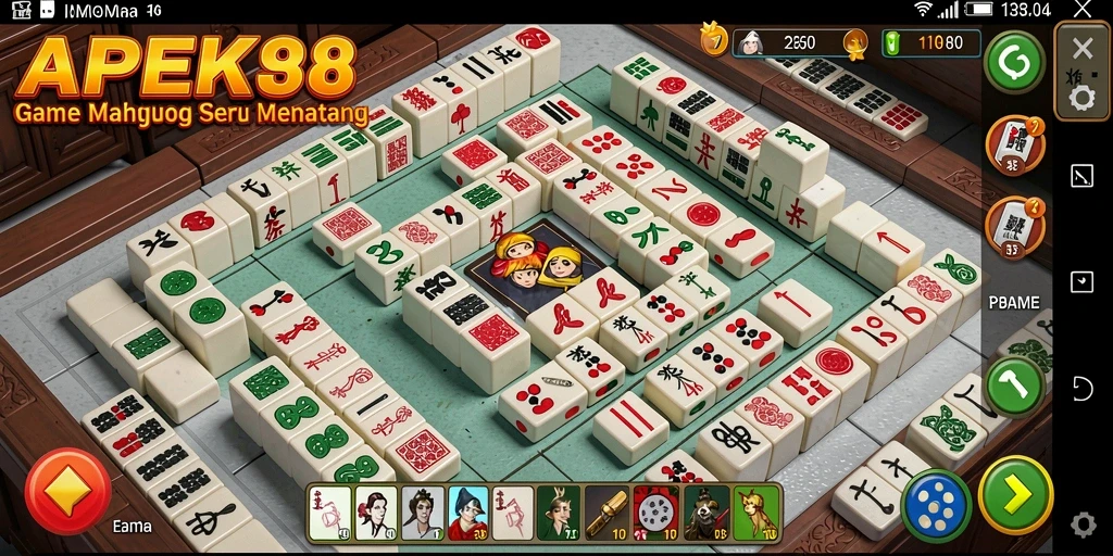 Gameplay mendebarkan dalam aplikasi Mahjong APEK88.