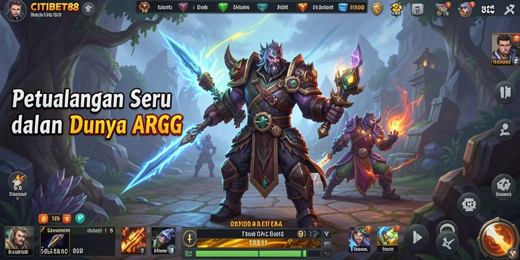 Tampilan gameplay menakjubkan dari CITIBET88 yang menampilkan pertarungan ARPG.