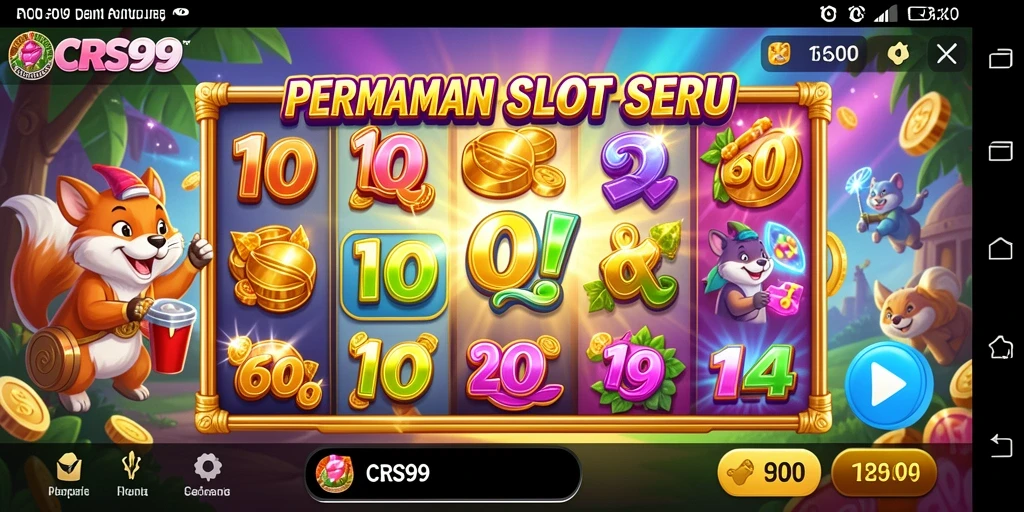Tampilan gameplay seru di CRS99 yang penuh warna.