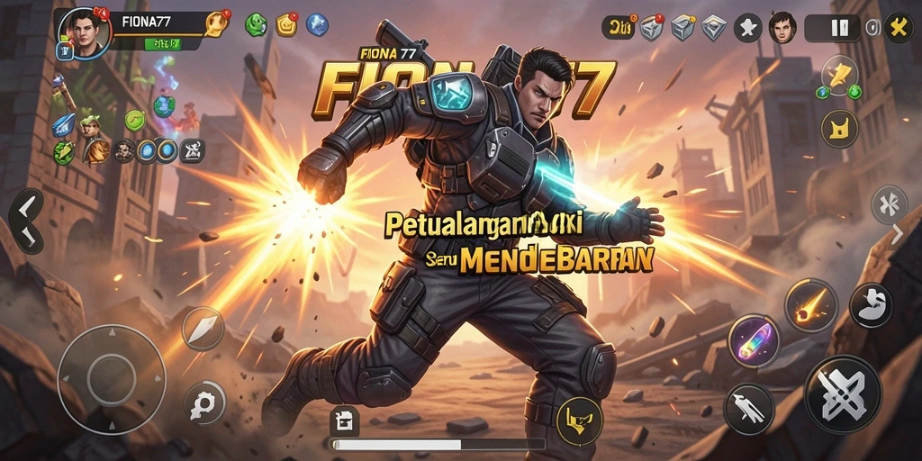 Tampilan aksi mendebarkan di FIONA77 dengan pertarungan yang intens.
