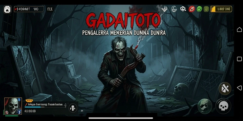 Screenshot GADAITOTO menampilkan momen ketegangan dalam gameplay horror.