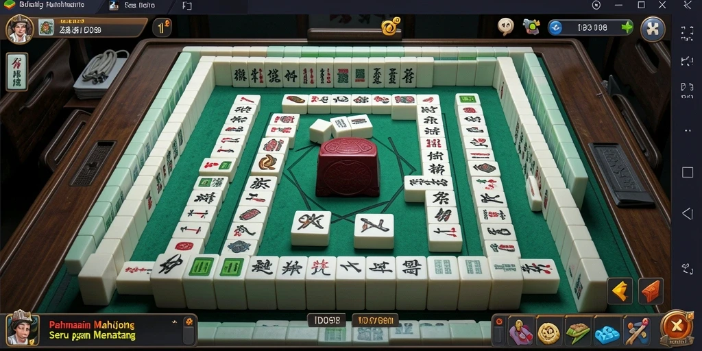 Screenshot gameplay ID098 menampilkan keseruan bermain Mahjong.