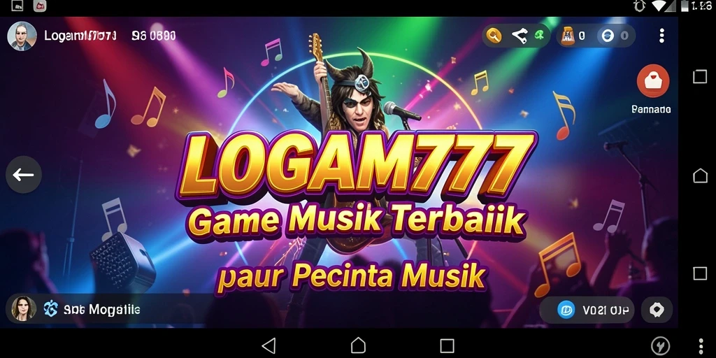 Screenshot utama LOGAM777 menampilkan gameplay interaktif yang menyenangkan.
