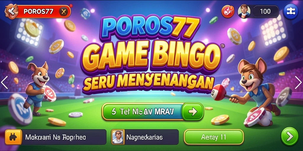 Gameplay menarik di dalam aplikasi Bingo POROS77.