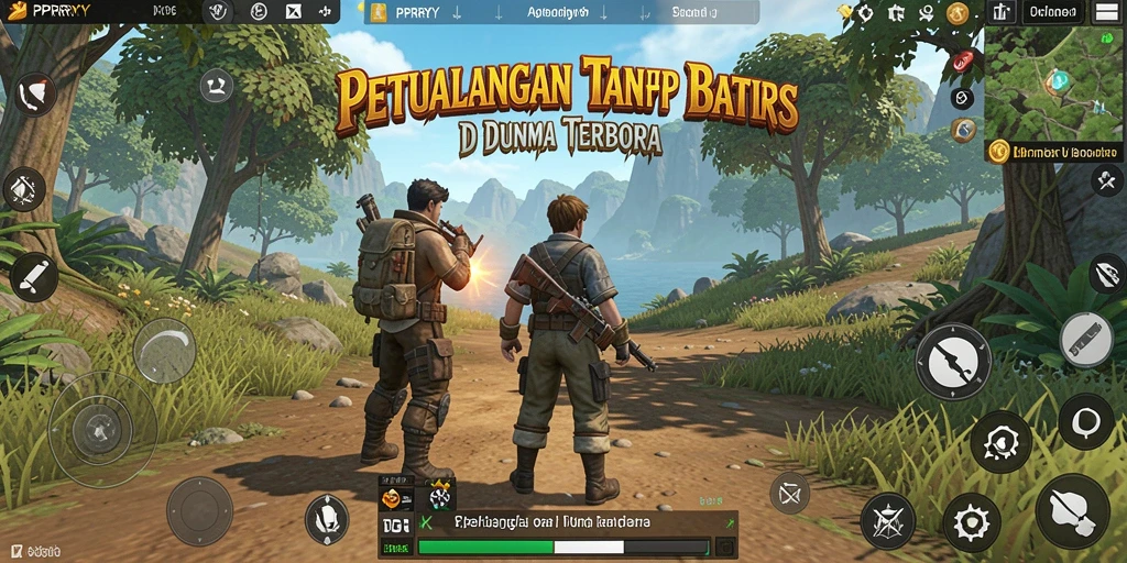 Gameplay PPRRYY menunjukkan kebebasan eksplorasi dalam dunia terbuka.