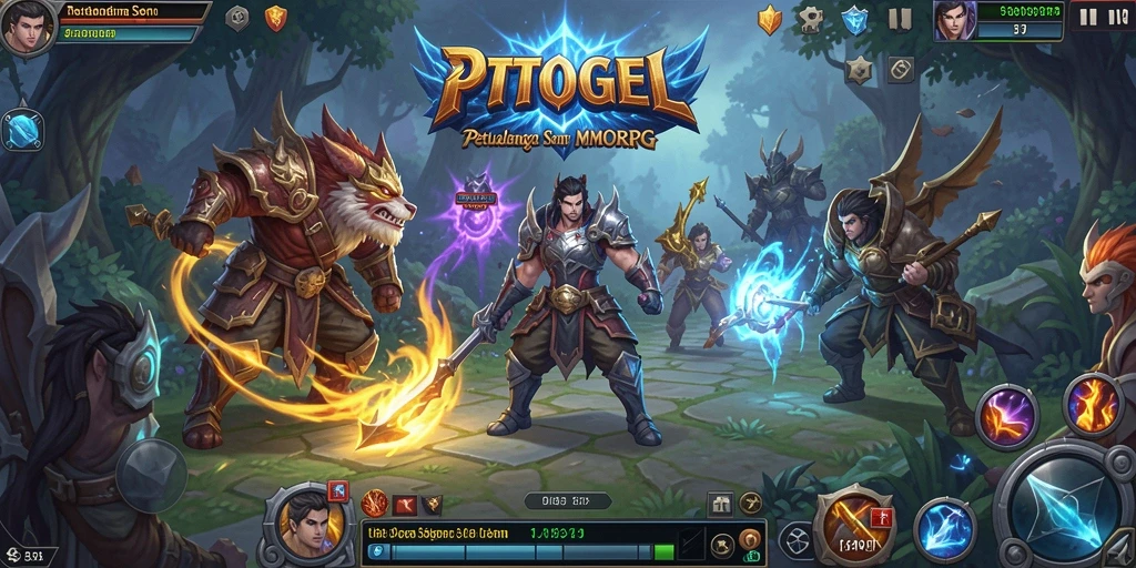 Screenshot gameplay PTTOGEL menampilkan aksi petualangan yang mendebarkan.