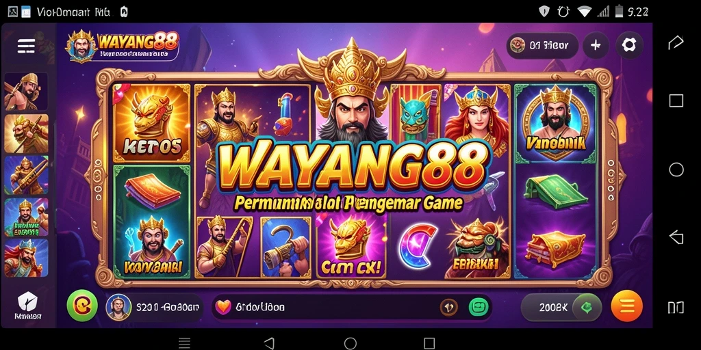 Tangkapan layar dari permainan Slot WAYANG88 yang menampilkan grafis menarik.