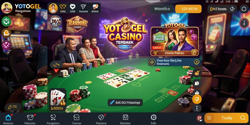 Gameplay YOTOGEL dengan dealer langsung yang profesional.