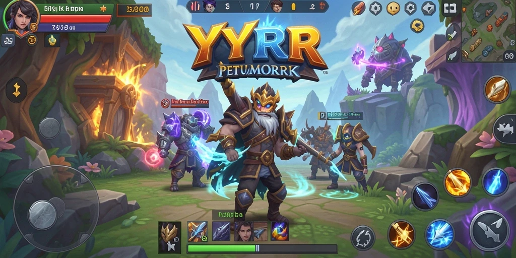 Tampilan gameplay menakjubkan dari YYRR dengan aksi pertempuran seru.